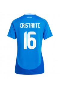 Fotbalové Dres Itálie Bryan Cristante #16 Dámské Domácí Oblečení ME 2024 Krátký Rukáv